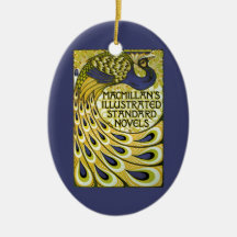 Vintage Art Nouveau, Macmillan's Peacock Feather Christmas Ornaments