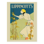 Vintage art Nouveau May magazine cover Postcards