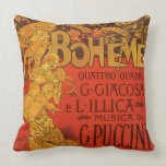 Vintage Art Nouveau Music; La Boheme Opera, 1896 Pillow