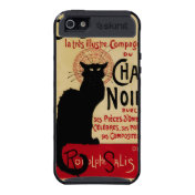 Vintage Art Nouveau Poster; Ce Soir Chat Noir Covers For iPhone 5