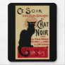 Vintage Art Nouveau Poster; Ce Soir Chat Noir Mousepads