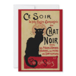 Vintage Art Nouveau Poster; Chat Noir Invitations