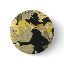 Vintage Art Nouveau Poster; Divan Japonais Buttons