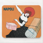 Vintage Art Nouveau Poster; Magazzini Italiani Mouse Pad