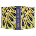Vintage Art Nouveau Poster, Peacock pattern Binders