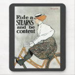 Vintage Art Nouveau Poster; Sterns Bicycles Mouse Pads