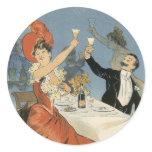 Vintage Art Nouveau Poster; Taverne Olympia Sticker