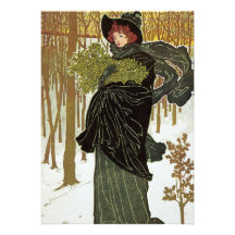 Vintage Art Nouveau; Scribners Christmas 1895 Announcement