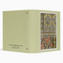 Vintage Art Nouveau Solomon's Seal, M.P. Verneuil 3 Ring Binders
