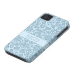 Vintage art nouveau turquoise floral monogram casemate cases
