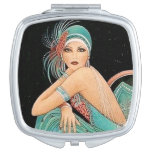 Vintage Art Nuevoe Mirror Makeup Mirror