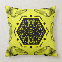 Vintage art ornament Pillow