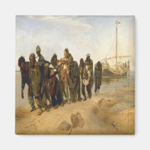 Vintage Art: Volga Boatmen Magnet