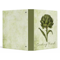 Vintage Artichoke 1" Recipe Binder binders