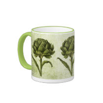 Vintage Artichoke Mug mugs