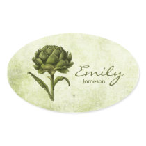 Vintage Artichoke Sticker