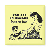 Vintage Artist Ad magnets