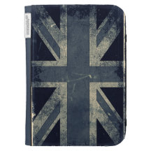 Vintage Artistic Grunge UK Flag Kindle Keyboard Cases