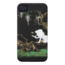Vintage Asian Cat Grooming Case iPhone 4 Cover