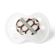 Vintage Assyrian Art Deco Geometric Pattern Mint Pacifier