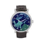 Vintage Astrology Cancer Crab Constellation Zodiac Wrist Watches