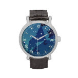 Vintage Astrology Leo Lion Constellation Zodiac Watch