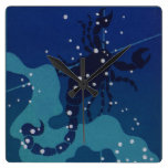 Vintage Astrology Scorpio Constellation Zodiac Wallclock
