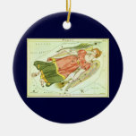 Vintage Astrology Virgo Constellation Zodiac Ornament