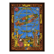 Vintage Astronomer Claudius Ptolemy, Celestial Personalized Announcement