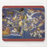 Vintage Astronomy Celestial Constellations Fresco Mousepad