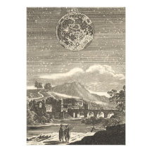 Vintage Astronomy Celestial Renaissance Moon Stars Custom Announcements