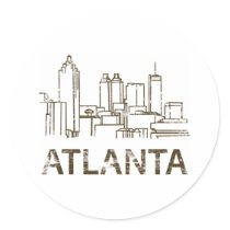 Vintage Atlanta Sticker