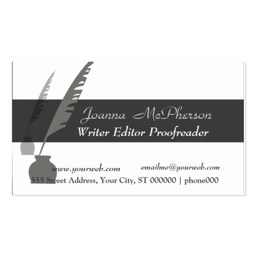 Vintage Attorney  Editor Writer Business Cards