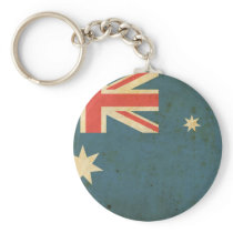 Vintage Australia Flag Key Chain