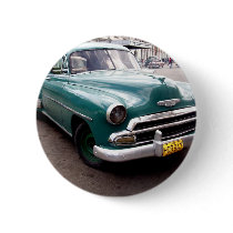 Vintage Auto in Cuba Pinback Buttons