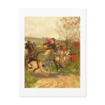 Vintage Autumn Postcard