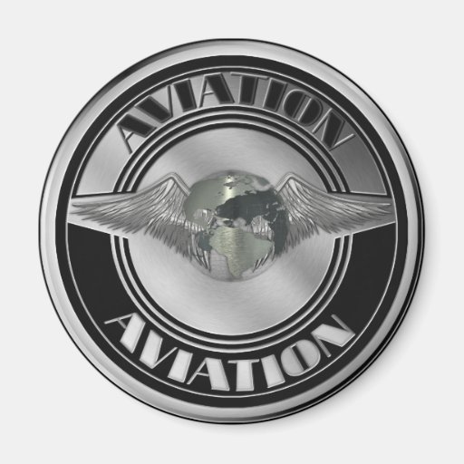 Vintage Aviation Art Fridge Magnet
