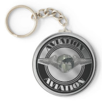 Vintage Aviation Art Keychains