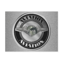 Vintage Aviation Art Post Card