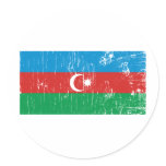 Vintage Azerbaijan Round Stickers