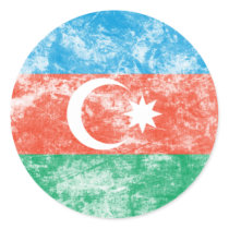 Vintage Azerbaijan Round Stickers