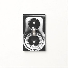 Vintage b&w Camera Switch Plate Covers