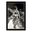 Vintage B/W Pinup Photo Print