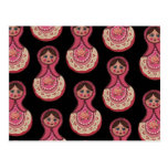 Vintage Babushka Nesting Dolls Matryoshka Postcard postcards