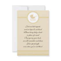 Vintage Baby Carriage Baby Shower Announcements