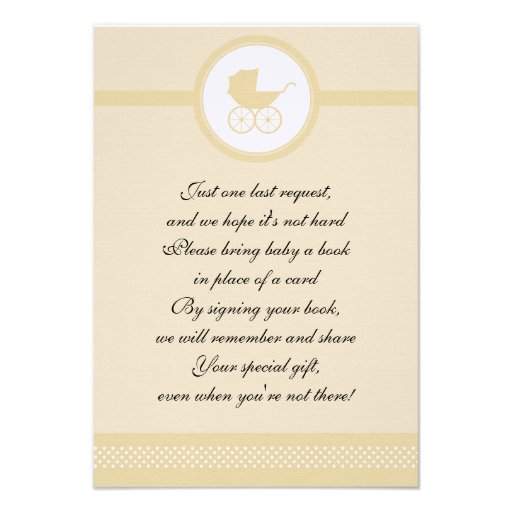 Vintage Baby Carriage Baby Shower Announcements from Zazzle.com
