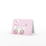 Vintage  Baby Carriage Thank You Note Card