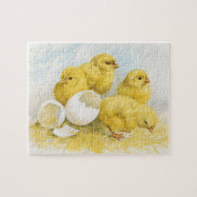 Vintage Baby Chickens Puzzles