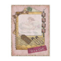 Vintage Baby Girl Arrival Announcement Photo postcards by beverlytazangel Vintage Baby Girl Arrival Announcement Photo postcards