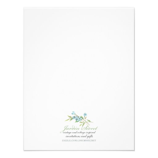 Vintage Baby Shower Baby inside Crib and Flowers Personalized Announcement